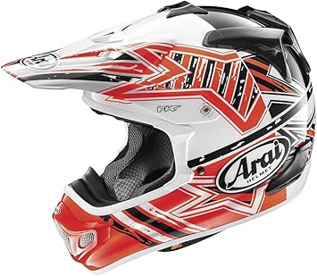 Amazon Com Arai Vx Pro 4 Shooting Star Red Motocross Helmet Medium Automotive