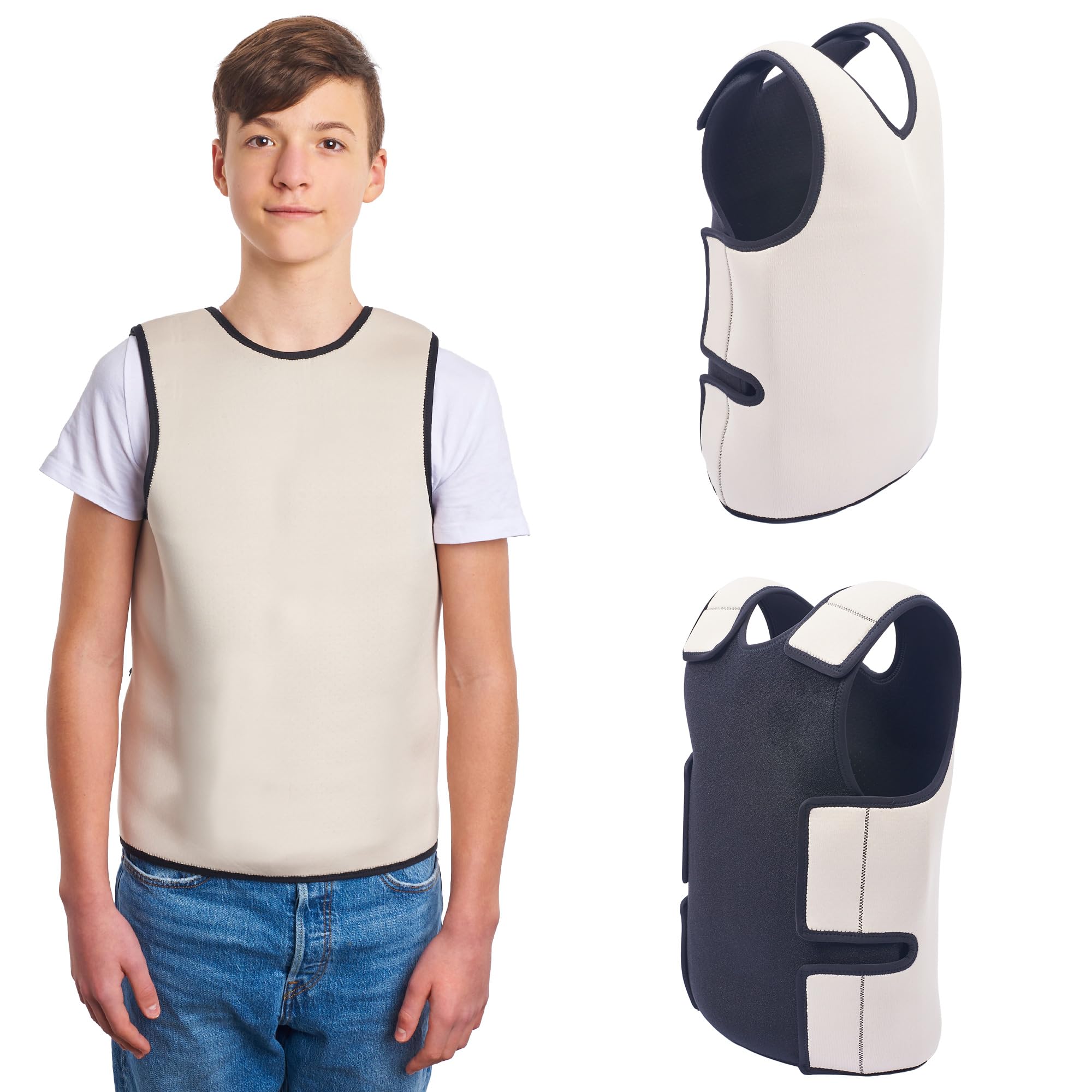 Compression vest, beige, L
