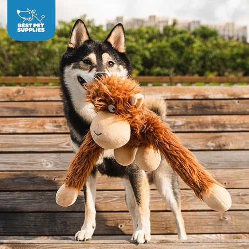 Best Pet Supplies O-Hug-Atan Interactive Squeaky Plush Toy for