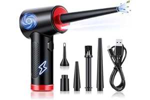 OTAO Compressed Air - Cordless Electric Air Duster, Reusable Canned Air for Computers/Electronics/Keyboards/Blaster/Laptop Dust Spray Cleaner, Powerful Air Blower with Fast USB Charging-Replace Air Can