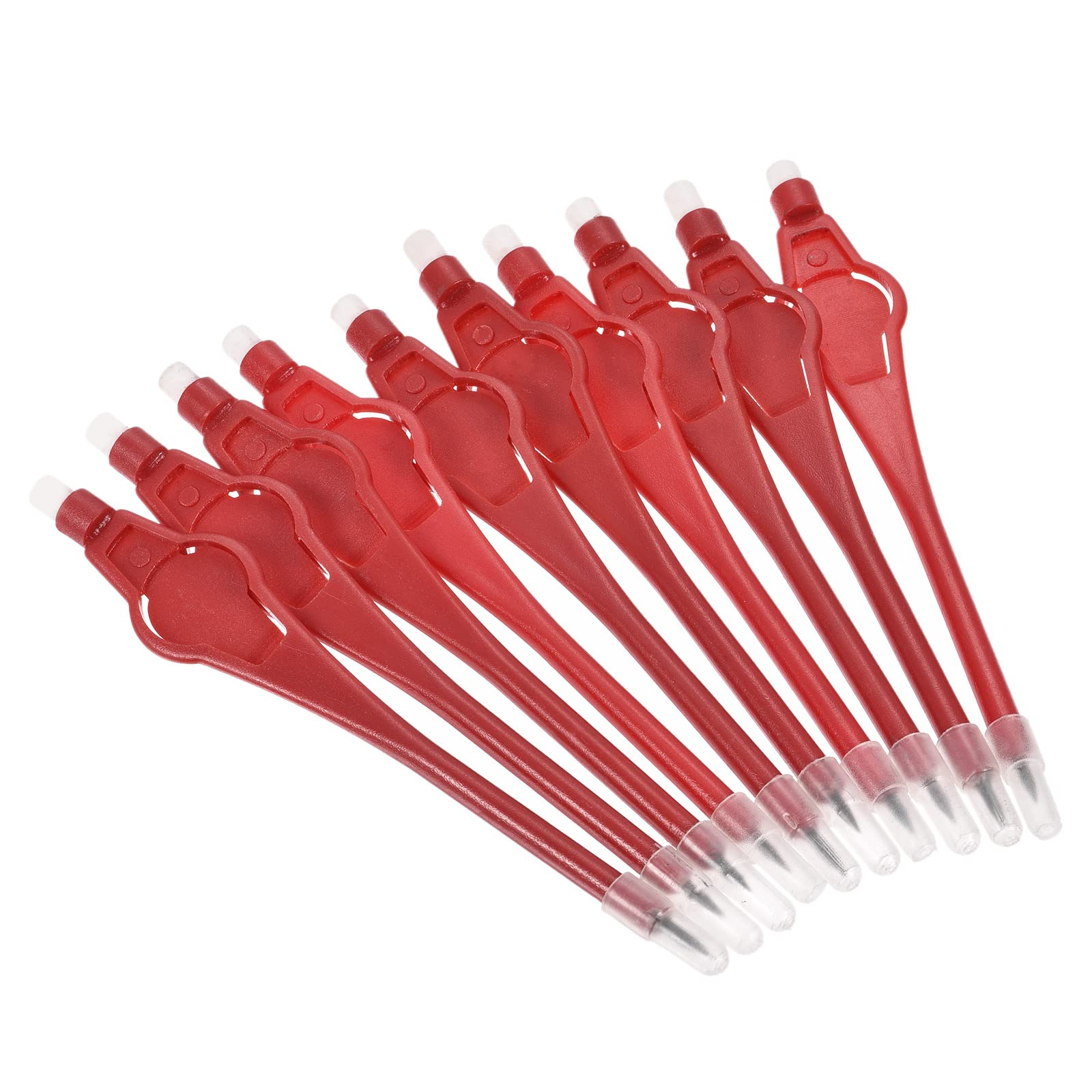 PATIKIL Golf Scoring Pencils with Eraser, 30 Pack Round Clip Plastic 2H Marker Pens for Sport Games Meeting, Red