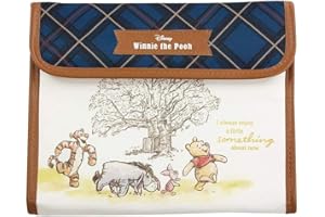 KUZA Dd Multi-Case Bellows Pouch (Blue Check) / Winnie The Pooh