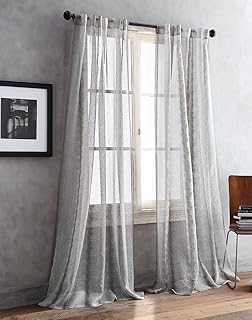 Amazon Com Dkny Paradox Inverted Pleat Sheer Window Curtain Panel