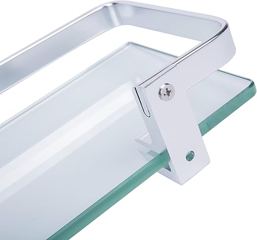 Alicemall Estante Baño Cristal Estantería Aluminio Vidrio Estante