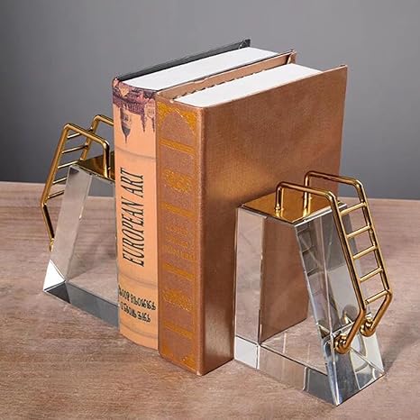 Amazon Co Jp ブックエンド おしゃれ アンティーク K9クリスタル 高級 置物 収納用 雑貨 引っ越し祝い 誕生日プレゼント 結婚祝い Unusual 文房具 オフィス用品