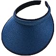 jecvxor Cloth Covered Slip-On Visor for Women, Adjustable Cap Sports Sun Visors for Men