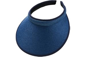 jecvxor Cloth Covered Slip-On Visor for Women, Adjustable Cap Sports Sun Visors for Men