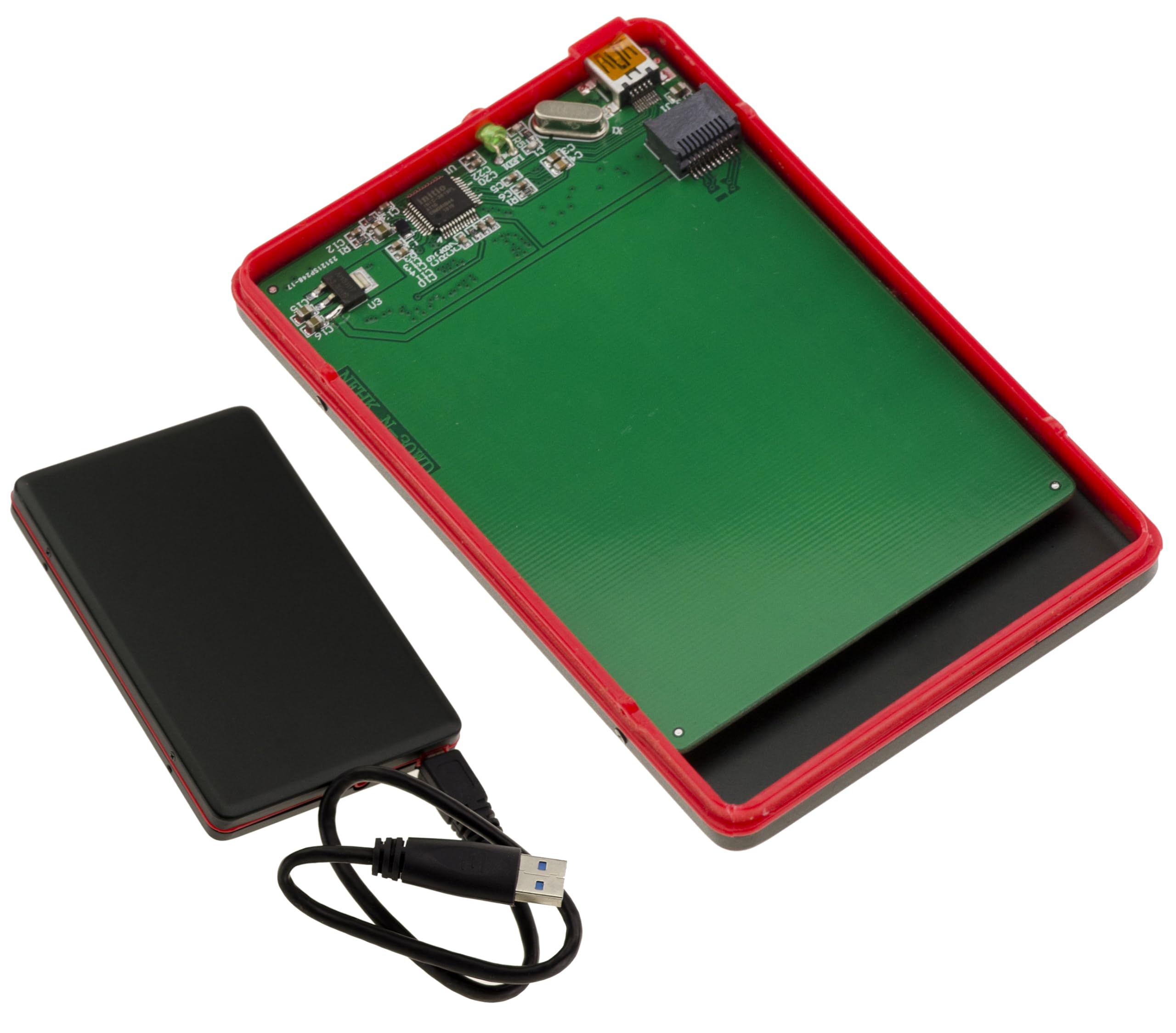 KALEA-INFORMATIQUE Aluminium USB enclosure for ULTRASLIM Western Digital SFF-8784 WD5000MPCK hard disk. USB3 5G link