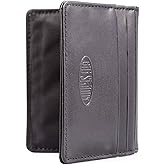 Big Skinny New Yorker Leather ID Slim Wallet, Holds Up to 24 Cards
