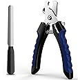 Perperqer Dog Nail Clippers,Dog Nail Trimmers with Safety Guard for Small Medium Large Breed Dog & Cat to Avoid Over Cutting,Professional Grooming Tool with Quick Sensor and Dog Nail File