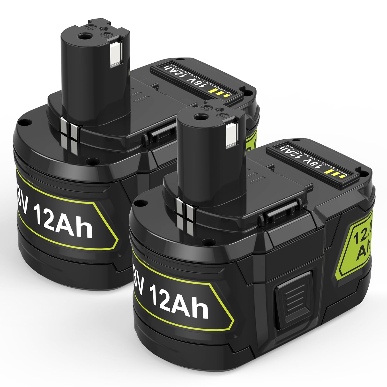 Photo 1 of Futurebatt 18V 12ah Replacement Battery for Ryobi P108 P103 P104 P105 P107 P102 P109 P122 for Ryobi ONE+ 18-Volt Tools Battery