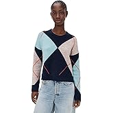 Stateside Women's Argyle Crew Neck Sweater