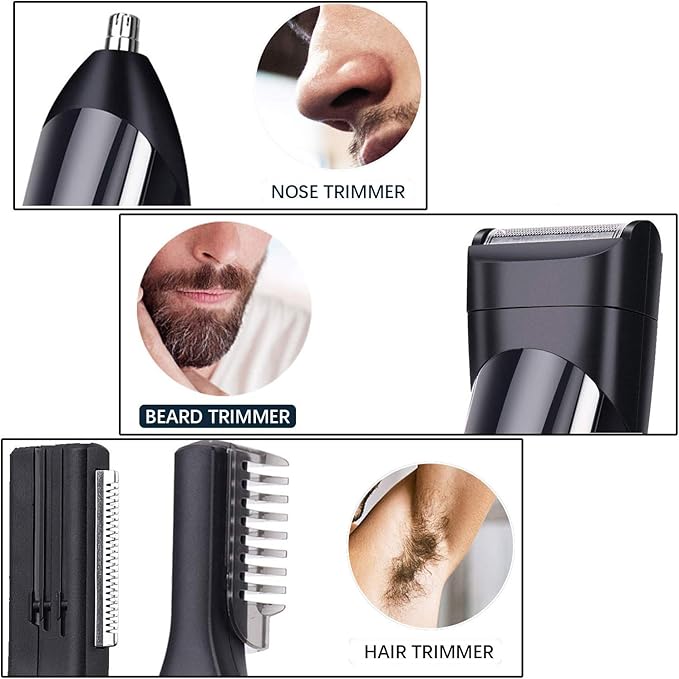 Dikaneo Beard Trimmer Hair Clipper Kit For Men 10 In 1 Electric Trimmers Grooming For Nose Ear Facial Body Waterproof Usb Rechargeable Moustache Cordless Precision Groomers Amazon Ca Home Kitchen