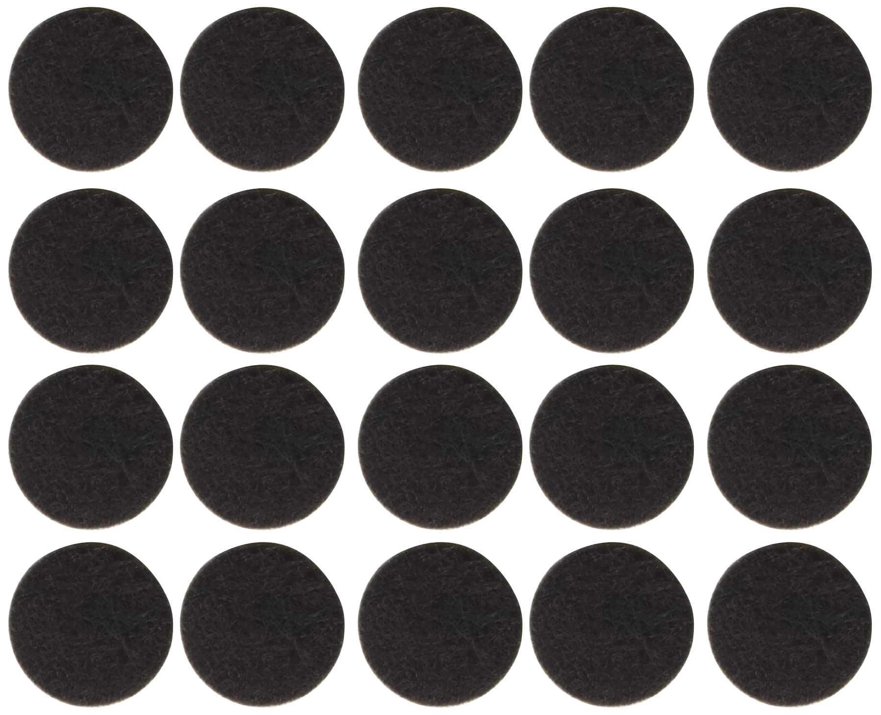 Metafranc 645006 Felt Diameter Self-Adhesive Brown Pack of 20 Effective Protection Furniture Set for Sensitive Chair Glides/Floor Gliders, Braun, Ø 17 mm (20 Stück)