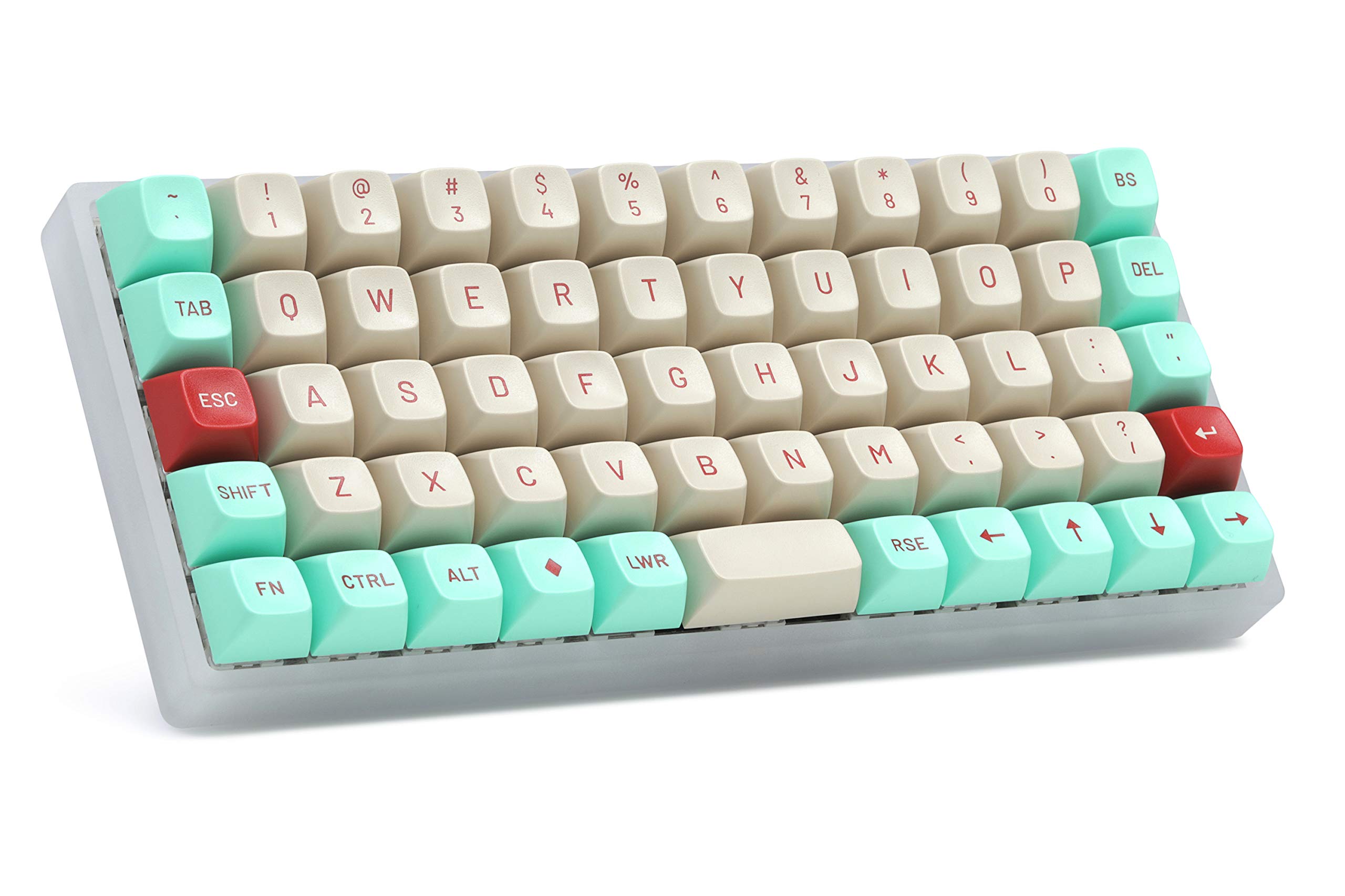 DROP MT3 Jukebox Keycap Set, ABS Hi-Profile Keycaps, Doubleshot Legends, MX Style Covers Ortholinear Keyboards (Ortho Kit)