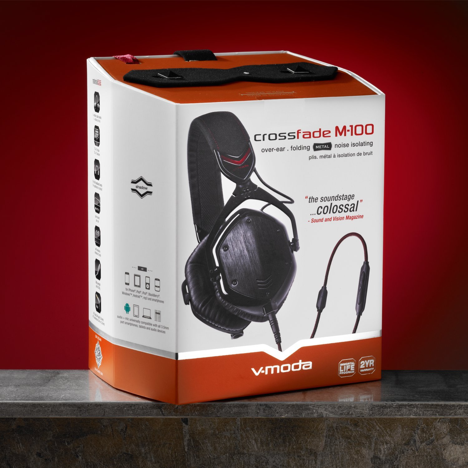 Cuffie V-MODA Crossfade M-100 Bianco Cuffie con isolamento acustico  urban-earth.co.uk