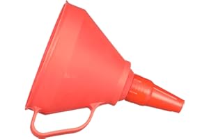 Attwood 14582-1 Filter Funnel, Fine Mesh Screen Filter, Short Rigid Funnel, Handle, Lightweight Floating Polyethylene Plastic