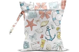 EODFFSGF Wet Dry Wet Bag for Swimsuit Towel Baby Travel Cloth Diapers Beach Gym Toiletries Makeup Storage Bag Summer Vacation Essential Holiday Summer Vibes Beach