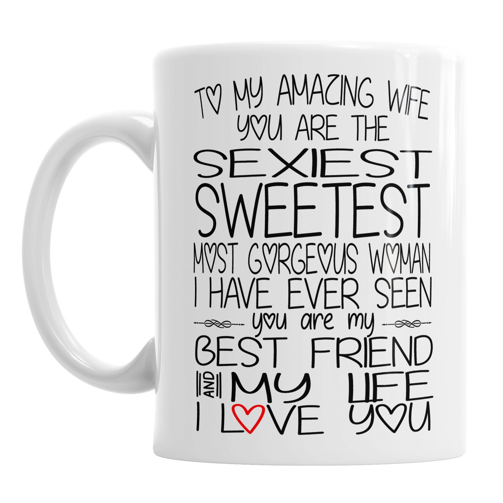 to My Amazing Wife Mug Valentines Love Office Present Coffee Tea Cup Mothers Day
