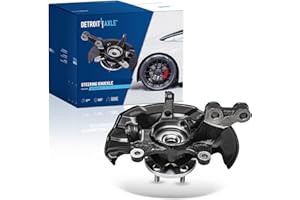 Detroit Axle - Front Left Steering Knuckle for 2009-2013 Toyota Corolla Matrix 2010 2011 2012 Steering Knuckle & Wheel Bearing Hub Assembly Driver Side Replacement