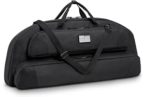 CVLIFE 37" Compound Bow Case, Bow Bag Soft Bow Case Compact Arrow Case, Lightweight Archery Case with Backpack Strap and Arrow Pocket Padding for Hunting Protection
