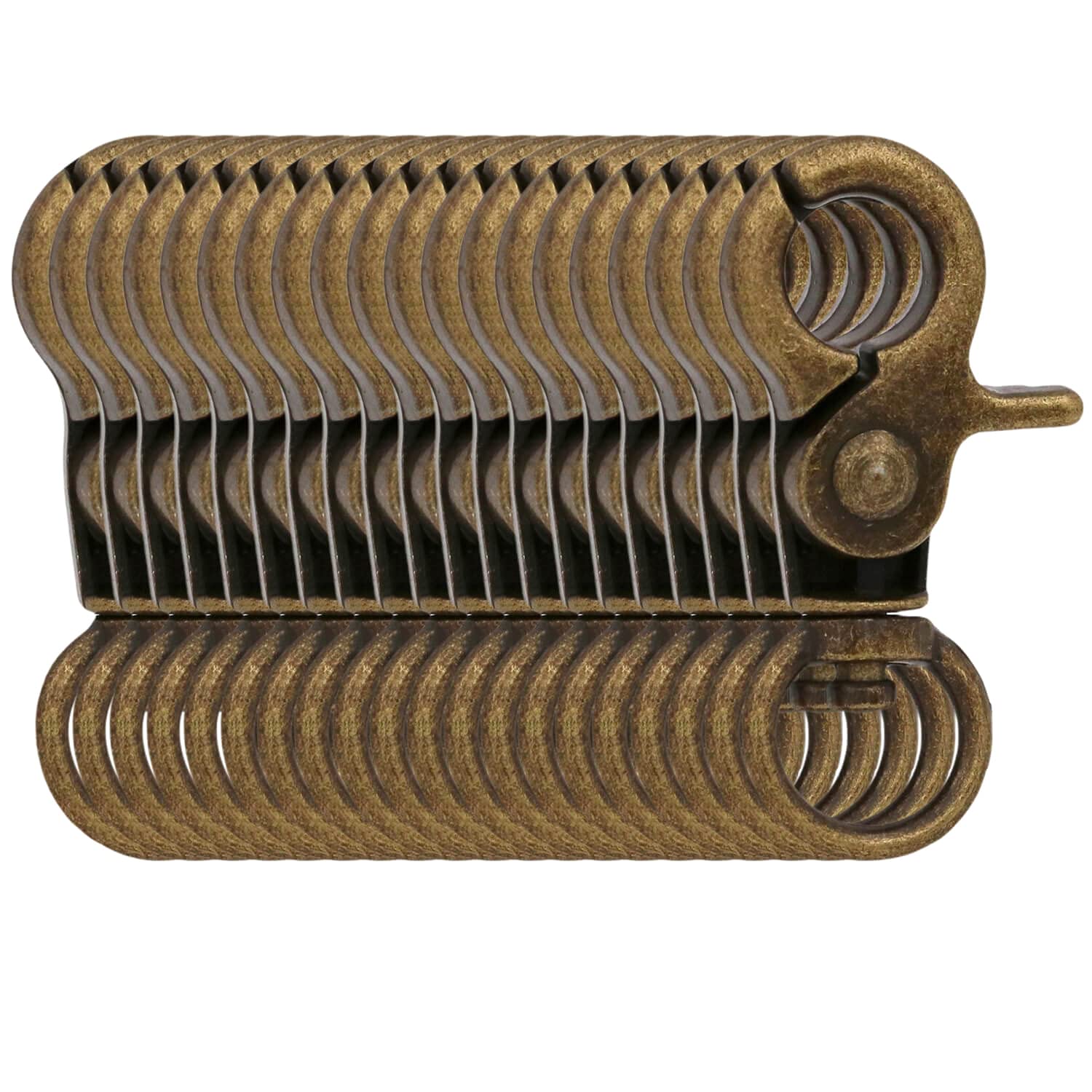 BIKICOCO 3/8'' Swivel Trigger Snap Hook Lobster Claw Clasp Spring Loaded Clip, O-Ring Ended, Bronze - Pack of 20