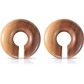 Pierced Owl - Organic Saba Wood Round Plug Earrings, Sold as a Pair