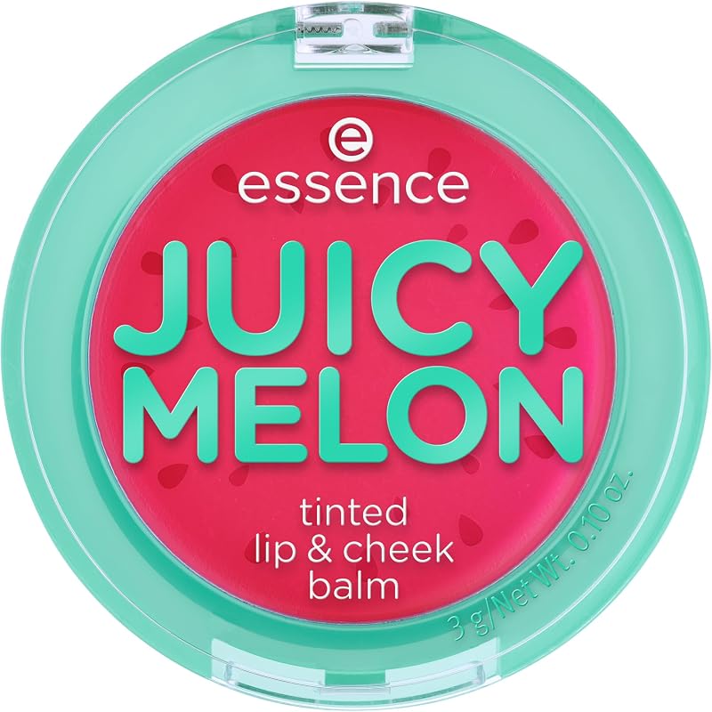 Essence JUICY MELON Bálsamo de cor labial e bochecha, adaptação de cor, efeito de tonalidade, resultado imediato (3g)