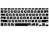 Kuzy - BLACK Keyboard Cover Silicone Skin for MacBook Pro 13" 15" 17" (with or w/out Retina Display) iMac and MacBook Air 13" - Black
