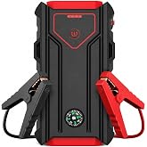 MT16 Car Jump Starter, Portable Battery Booster Pack with 74wh Capacity | Jump Box for 8L Gas 6L Diesel,5V/3A Power Bank, 3-Mode LED Light, Emergency Car Battery Charger with Window Hammer