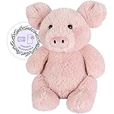 SuzziPals Heatable & Coolable Pig Stuffed Animal, Microwavable Heating Pad for Soothing Warmth & Relaxation, Lavender Scented Plush Toys for Companion & Stress Relief, Pig Gift for Adults & Kids