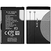 TGXJI Replacement Battery for BL-5C,1020mAh Battery for Household Radio with Current Protection（2 Pieces）