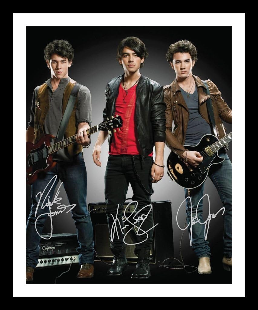 Jonas Brothers Autographed Signed & Framed Photo Poster