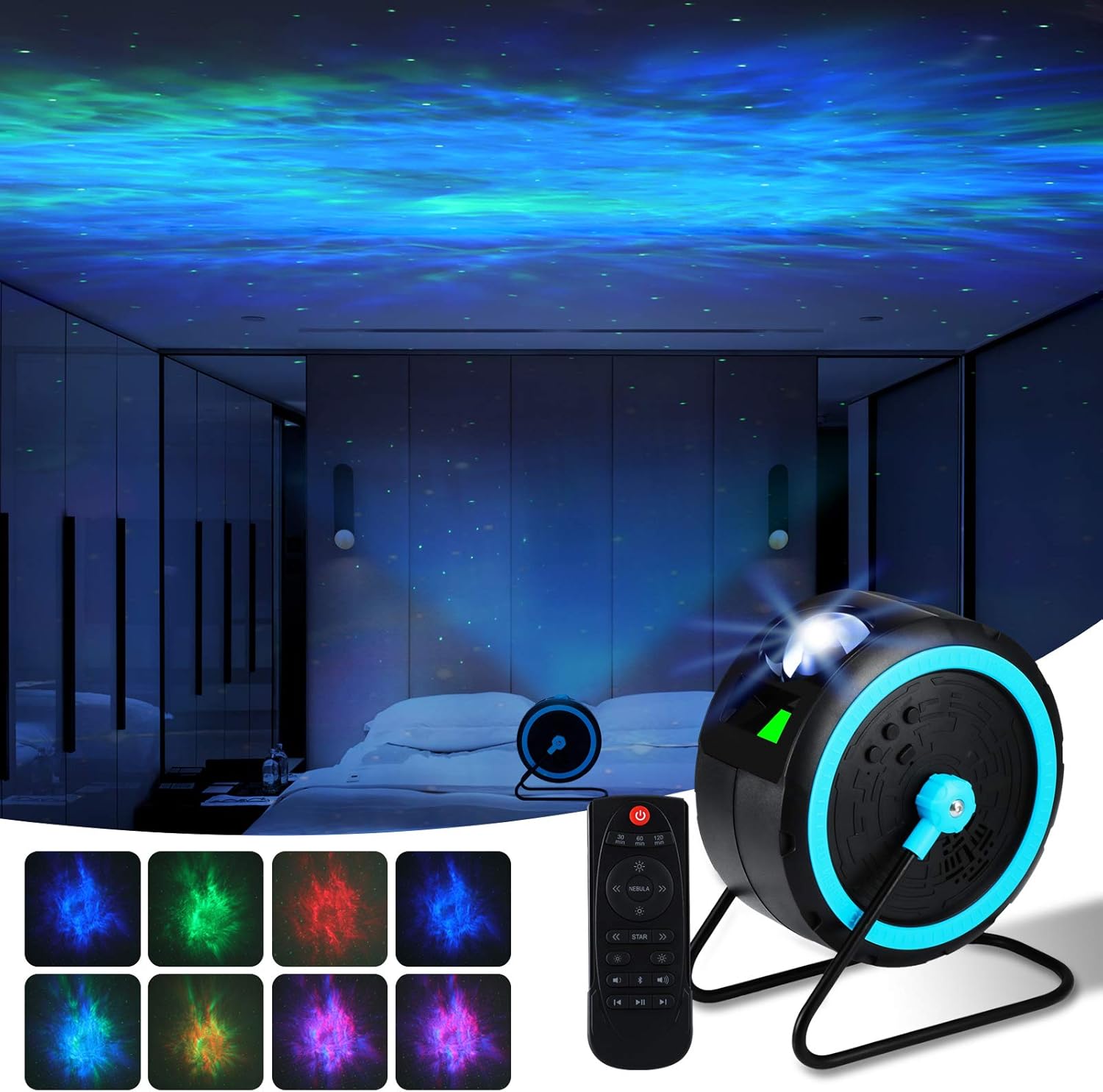ETEXPO Sky Lite LED Galaxy Star Night Light Projector,Colour Changing