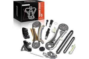 A-Premium 17PCS Engine Timing Chain Kit W/Tensioner & Guide [SOHC, 6Cyl 4.0L] Compatible with Ford, Mercury, Mazda - Explorer 97-10, Explorer Sport Trac, Ranger 01-10, B4000 01-10, Mountaineer 98-10