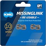 KMC Unisex 10 Speed MissingLink Joining Link Dark Silver 2 Pairs view 1