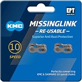 KMC Unisex's 10 Speed EPT MissingLink Joining Link, Dark Silver, 2 Pairs