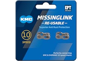 KMC Unisex's 10 Speed EPT MissingLink Joining Link, Dark Silver, 2 Pairs