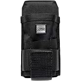 Diamondback Wingman X Versatile Tool Holster for Belt | Strap closed: carries snips &amp; big hand gear - strap tucked: pass-thru or no-slap hammer loop - 3 slots + webbing strip