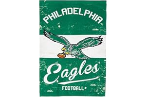 Team Sports America Philadelphia Eagles NFL Vintage Linen House Flag - 28”W x 44”H Indoor Outdoor Double Sided Decor Flag for Football Fans