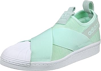 adidas white and mint green
