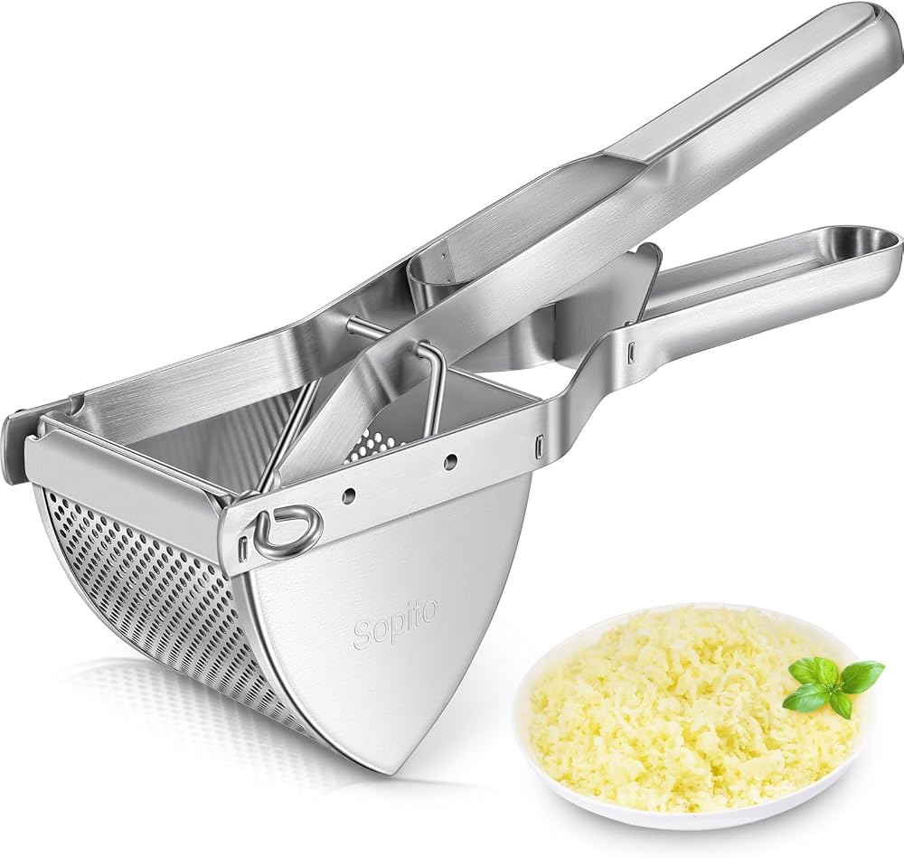 Sopito Potato Ricer Stainless Steel Multifunctional Masher 30cm Handles