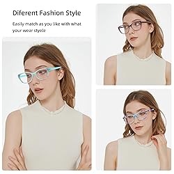 eyeezi Cat Eye Reading Glasses for Women-Blue Light