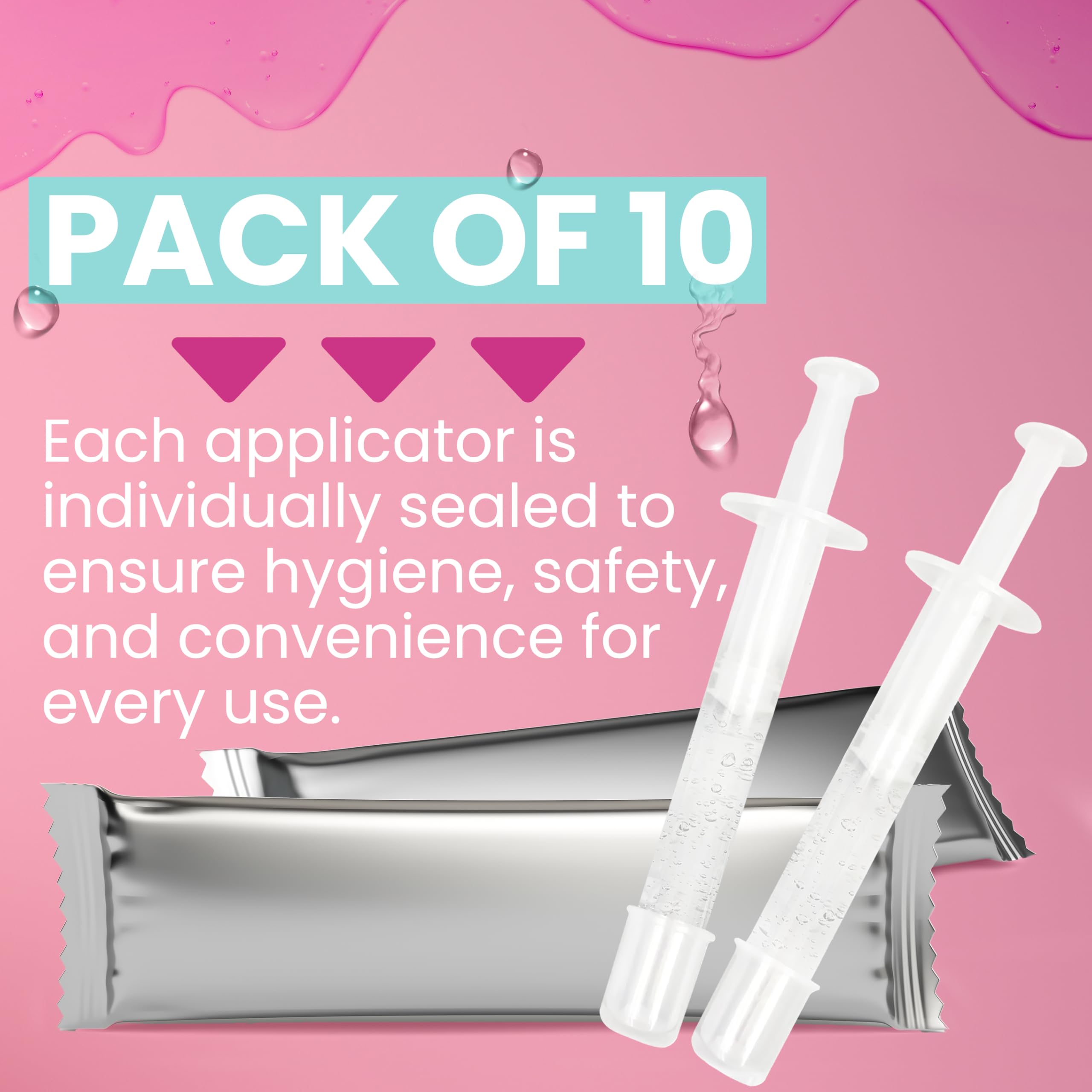 Hydro GYN Vaginal Moisturizer | Long Lasting for Vaginal Dryness & Irritation | Hyaluronic Acid & Vitamin E | Feminine Care Hormone Free | Pre and Post Menopausal I 10 Pre Filled Applicators