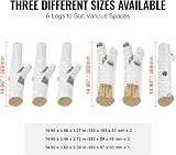 VEVOR 6 Piece White Birch Ceramic Gas Fireplace Logs Realistic Fire Pit view 6
