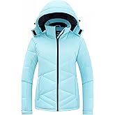 Skieer Women's Waterproof Ski Jacket Warm Snow Winter Coat Mountain Windproof Hooded Raincoat