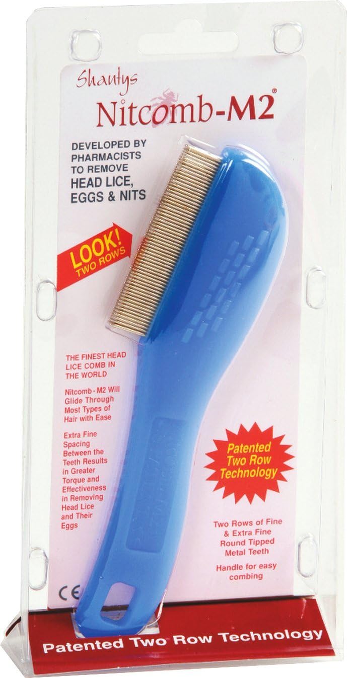 Nitcomb M2 Head Lice Comb - Effective Lice & Nit Removal Tool