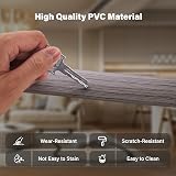 INMOZATA 2m Self-Adhesive Vinyl Floor Transition Strip Grey 4cm Wood Grain view 3