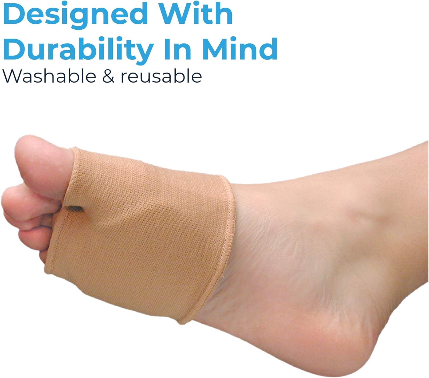 NatraCure Gel Metatarsal Pads - 1 Pair - with Metatarsalgia Forefoot Cushion - for Ball of Foot Pain Relief - (Sizes: Small/Medium to Large/X-Large): Health & Personal Care