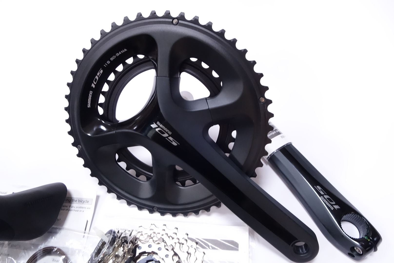 Shimano 105 5800 Group Set Road Bike 50/34T, 172.5mm, 11 Speed, 1128T, Short Cage
